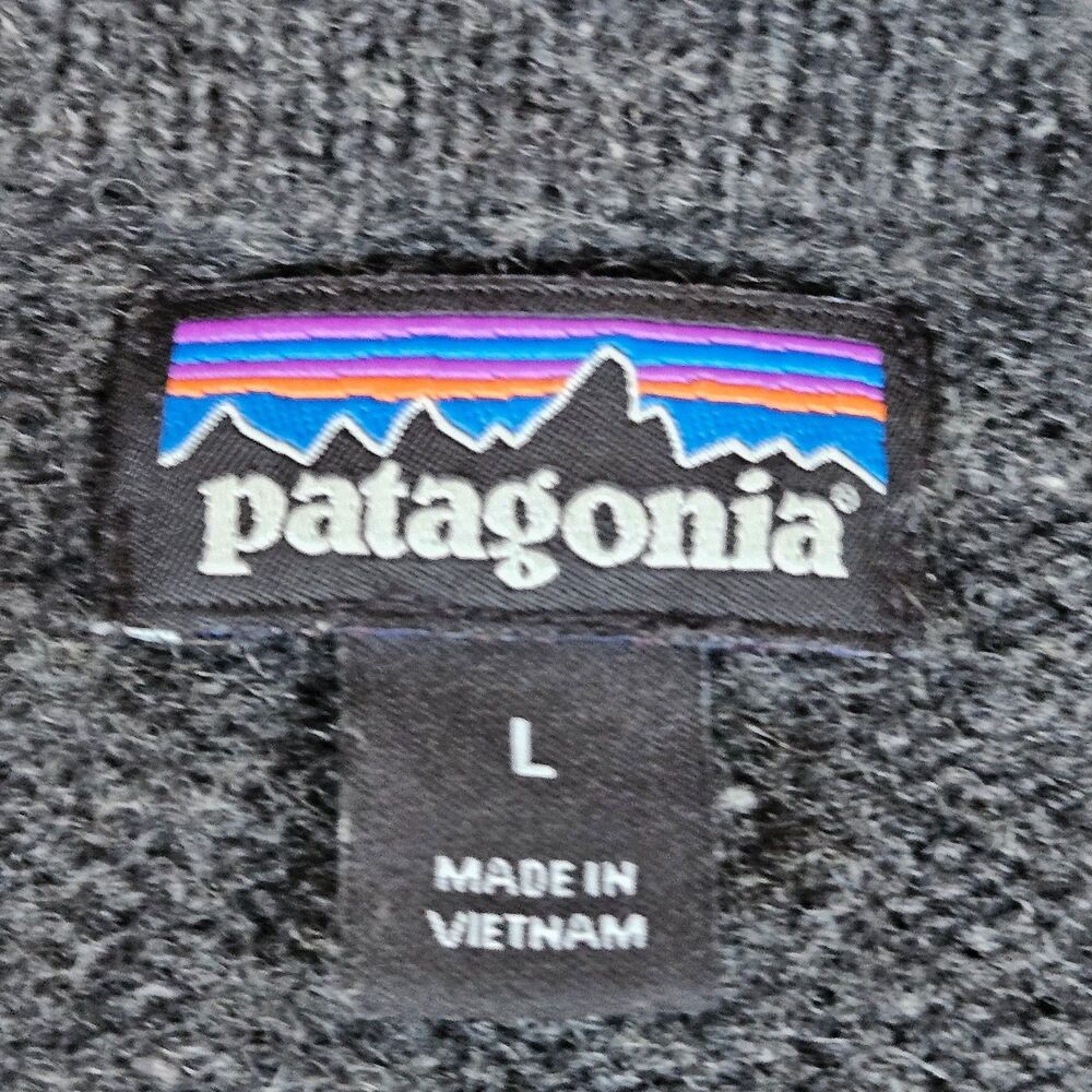 Patagonia Grey Cardigan Sweater Cashmere and Wool Size Large Women's Button Up - Picture 4 of 6